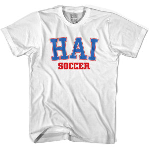 Haiti HAI Soccer Country Code T-shirt - White Haiti HAI Soccer Country Code T-shirt - White