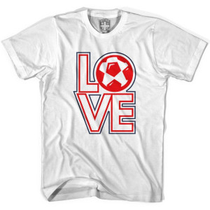 Heart Soccer Field T-Shirt - White Heart Soccer Field T-Shirt - White