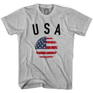 USA Soccer Ball T-Shirt - Grey Heather USA Soccer Ball T-Shirt - Grey Heather