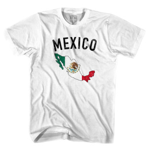 Mexico Flag & Country T-shirt - White Mexico Flag & Country T-shirt - White