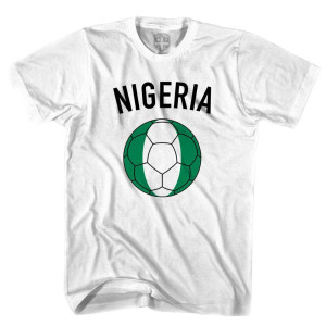 Nigeria Soccer Ball T-shirt - White Nigeria Soccer Ball T-shirt - White