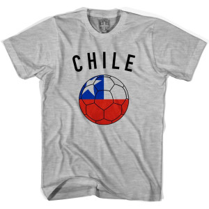 Chile Soccer Ball T-Shirt - Heather Grey Chile Soccer Ball T-Shirt - Heather Grey
