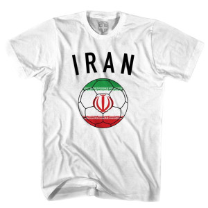 Iran Soccer Ball T-shirt - White Iran Soccer Ball T-shirt - White
