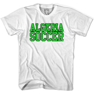 Algeria Soccer Nations World Cup T-shirt - White Algeria Soccer Nations World Cup T-shirt - White