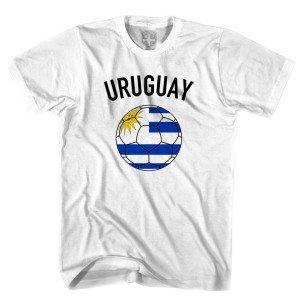 Uruguay Soccer Ball T-shirt - White Uruguay Soccer Ball T-shirt - White
