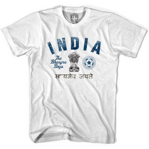 India Bahgrin Boys Soccer T-shirt - White India Bahgrin Boys Soccer T-shirt - White