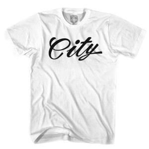 Manchester City 'City' T-shirt - White Manchester City 'City' T-shirt - White
