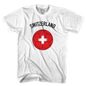 Switzerland Soccer Ball T-shirt - White Switzerland Soccer Ball T-shirt - White