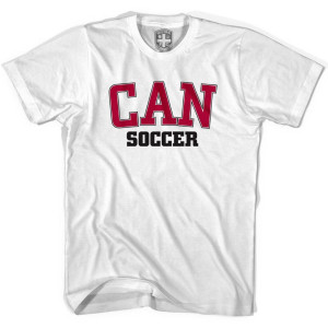 Canada CAN Soccer T-shirt - White Canada CAN Soccer T-shirt - White