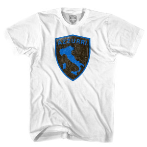 Italy Azzurri Crest T-shirt - White Italy Azzurri Crest T-shirt - White