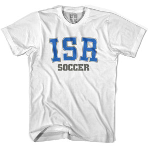 Israel ISR Soccer Country Code T-shirt - White Israel ISR Soccer Country Code T-shirt - White