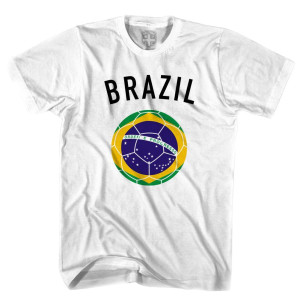Brazil Soccer Ball T-shirt - White Brazil Soccer Ball T-shirt - White