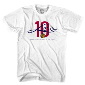 Leo Messi 10 Legend T-shirt - White Leo Messi 10 Legend T-shirt - White