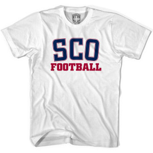 Scotland SCO Soccer T-shirt - White Scotland SCO Soccer T-shirt - White
