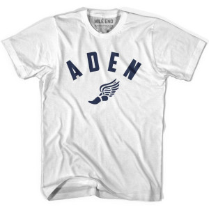 Aden Running Winged Foot Running Winged Foot Track T-shirt - White Aden Running Winged Foot Running Winged Foot Track T-shirt - White