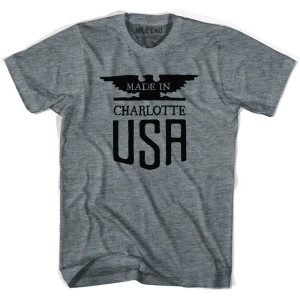 Made In USA Charlotte Vintage Eagle T-shirt - Athletic Grey Made In USA Charlotte Vintage Eagle T-shirt - Athletic Grey