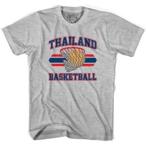 Thailand 90's Basketball T-shirt - Grey Heather Thailand 90's Basketball T-shirt - Grey Heather