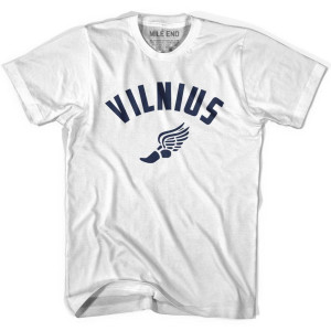 Vilnius Running Winged Foot Track T-shirt - White