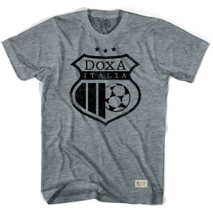 Doxa Italia Crest Collab Soccer T-Shirt - Adult - Athletic Grey Doxa Italia Crest Collab Soccer T-Shirt - Adult - Athletic Grey