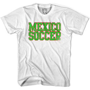 Mexico Soccer Nations World Cup T-Shirt - Adult - White Mexico Soccer Nations World Cup T-Shirt - Adult - White