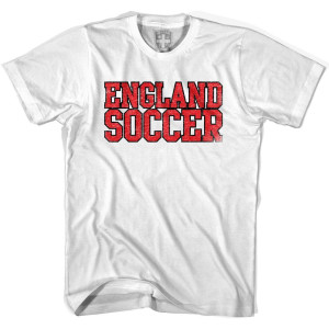 England Soccer Nations World Cup T-Shirt - Adult - White England Soccer Nations World Cup T-Shirt - Adult - White