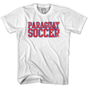 Paraguay Soccer Nations World Cup T-Shirt - Adult - White Paraguay Soccer Nations World Cup T-Shirt - Adult - White