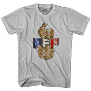 Ultras France Soccer Logo Soccer T-shirt - Cool Grey Ultras France Soccer Logo Soccer T-shirt - Cool Grey
