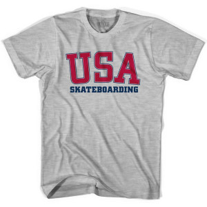 USA Skateboarding Ultras T-Shirt - Grey Heather USA Skateboarding Ultras T-Shirt - Grey Heather