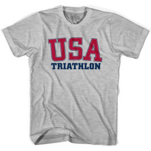 USA Triathlon Ultras T-shirt - Grey Heather USA Triathlon Ultras T-shirt - Grey Heather