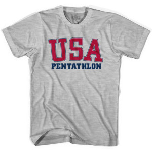 USA Pentathlon Ultras T-Shirt - Grey Heather USA Pentathlon Ultras T-Shirt - Grey Heather