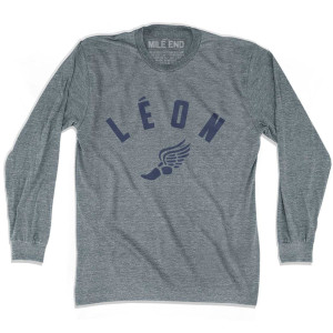 Leon Track Long Sleeve T-shirt - Athletic Grey Leon Track Long Sleeve T-shirt - Athletic Grey