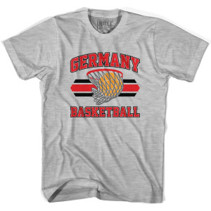 Germany 90's Basketball T-shirts - Grey Heather