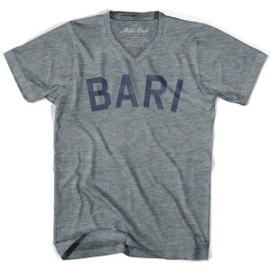 Bari Vintage V-neck T-shirt - Athletic Grey