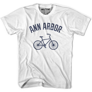 Ann Arbor Vintage Bike T-shirt - White