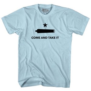 Come And Take It Adult Cotton T-shirt - Light Blue