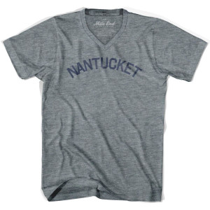Nantucket Vintage V-neck T-shirt - Athletic Grey