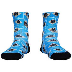 Delaware Flag Party Athletic Half Crew Socks - Blue Delaware Flag Party Athletic Half Crew Socks - Blue