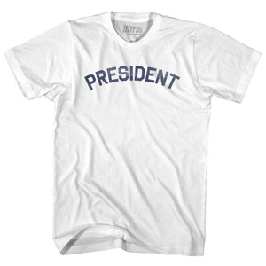 President Adult Cotton T-shirt - White