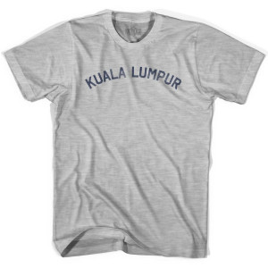 Kuala Lumpur Vintage Womens Cotton T-Shirt - Grey Heather Kuala Lumpur Vintage Womens Cotton T-Shirt - Grey Heather