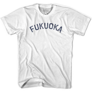 Fukuoka Vintage Womens Cotton T-shirt - White Fukuoka Vintage Womens Cotton T-shirt - White