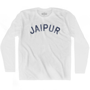 Jaipur Vintage Adult Cotton Long Sleeve T-shirt - White Jaipur Vintage Adult Cotton Long Sleeve T-shirt - White