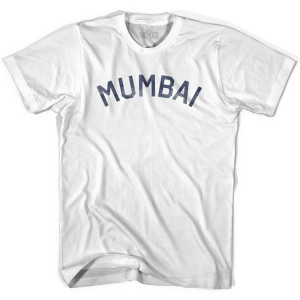 Mumbai Vintage Adult Cotton T-shirt - White Mumbai Vintage Adult Cotton T-shirt - White