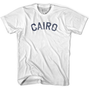 Cairo Vintage Adult Cotton T-shirt - White Cairo Vintage Adult Cotton T-shirt - White