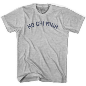 Ho Chi Minh Vintage Adult Cotton T-Shirt - Grey Heather Ho Chi Minh Vintage Adult Cotton T-Shirt - Grey Heather