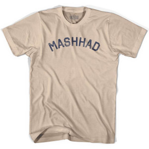 Mashhad Vintage Adult Cotton T-Shirt - Creme Mashhad Vintage Adult Cotton T-Shirt - Creme