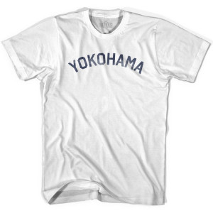 Yokohama Vintage Adult Cotton T-shirt - White Yokohama Vintage Adult Cotton T-shirt - White