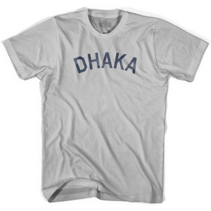 Dhaka Vintage City Adult Cotton T-Shirt - Cool Grey