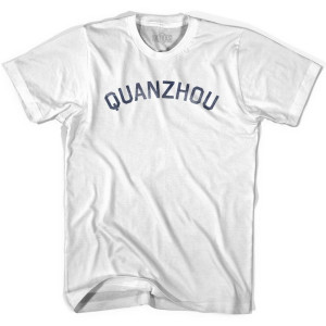 Quanzhou Vintage Adult Cotton T-shirt - White Quanzhou Vintage Adult Cotton T-shirt - White