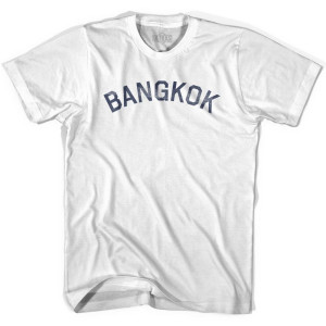 Bangkok Vintage Youth Cotton T-shirt - White Bangkok Vintage Youth Cotton T-shirt - White