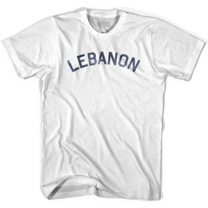 Lebanon Vintage City Youth Cotton T-shirt - White